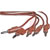 Abbatron / HH Smith - 1510-12-102 - Length 12 in Red 18 AWG ABS Molded PVC Insulation Banana Plug Patch Cord|70211327 | ChuangWei Electronics