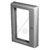 Hoffman - AWDH1612N4SS - 14.19 x 8.14 in. Gray SS Type 316 Hinged Window Kit Enclosure Accessory|70305404 | ChuangWei Electronics