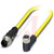 Phoenix Contact - 1406296 - 1.5 m Plug straight M12 to Socket angled M8 3-pos.105degC PVC M12-M8|70276681 | ChuangWei Electronics