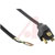 Alpha Wire - 776 BK078 - Stripped End Blk Rubber Jkt NEMA 5-15plug 8 Ft 125 V 10 A Cord, Pwr|70125957 | ChuangWei Electronics