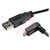 Tripp Lite - UR050-001-DNB - 1ft USB 2.0 Universal Reversible Cable A to Down 5Pin Micro B 1'|70591743 | ChuangWei Electronics