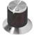 Electronic Hardware Corporation (EHC) - PVS-19A-2 - hole sz .25in dia .75in dial w arrow machined alum-clr round control Knob|70206916 | ChuangWei Electronics