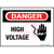 Panduit - PPS0305D76 - HIGH VOLTAGE with hand symbol DANGER Header Polyester Adhesive Sign|70387032 | ChuangWei Electronics