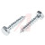 RS Pro - 824856 - 6mmx30mm Zinc plated & clear Passivated Steel Coach Screw|70789492 | ChuangWei Electronics