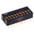 Omron Electronic Components - A6E9101 - Switch DIP 9 way flat slide Thru-Hole|70354935 | ChuangWei Electronics