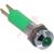 Wamco Inc. - WL-19040251 - Satin Chrome Prominent Bezel 32mcd 12VDC 8mm Green LED Indicator, Pnl-Mnt|70117685 | ChuangWei Electronics