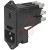 Schurter - KE10.6100.151 - Module, Pwr Entry; AC Inlet, Series-Parallel Voltage Selection; Screw-On Mt