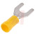 RS Pro - 534474 - Yellow Vinyl M6 12 - 10AWG Insulated Crimp Spade Connector|70639614 | ChuangWei Electronics