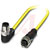 Phoenix Contact - 1406232 - 0.5 m Plug angled M12to Socket straight M12 4-pos.105degC PVC M12|70276743 | ChuangWei Electronics