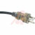 Alpha Wire - 801 BK078 - Stripped End Blk Jkt ClrNEMA 5-15 plug 10 Ft. 125 V 10 A Cord, Medical|70125921 | ChuangWei Electronics