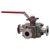 Dwyer Instruments - WE33-HHD00-T2 - 3-Way Tri-Clamp Stainless Steel Ball Valve  Flow Path B 2