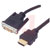 L-com Connectivity - HD-DVI-MM-2 - Non Booted HDMI 2 m Cable Assy|70126124 | ChuangWei Electronics