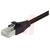L-com Connectivity - TRD855DSZBLK-2 - double sheilded 26 AWG stranded cat 5E RJ45/RJ45 patch cord black 2.0 ft|70246395 | ChuangWei Electronics