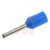 RS Pro - 458695 - Blue 0.75 mm^2 Wire Size Insulated Crimp Bootlace Ferrule 8mm Pin Length|70638494 | ChuangWei Electronics