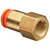 SMC Corporation - KQ2F07-35N - Brass/Electroless Ni 1/4NPT Conn. Dia 1/4-in Tube Female Union One-Touch Fitting|70334773 | ChuangWei Electronics