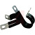 Essentra Components - SPN-12 - 3/4 in holding dia Black Santoprone Covered Steel Clips and Clamp Clamp|70209054 | ChuangWei Electronics