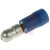 RS Pro - 6241162 - Blue 5mm Bullet Dia. 16 - 14 AWG Insulated Male Crimp Bullet Connector|70646541 | ChuangWei Electronics