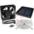 Hammond Manufacturing - DNFF080BK115 - Leadwires Black Filter Grill 32CFM Sq 80mm 115V AC Fan Kit|70320729 | ChuangWei Electronics