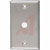Aim Cambridge-Cinch Connectivity Solutions - 27-8484 - 3/8in. hole, silver 2 outlet Stainless Steel Wall Plate|70081174 | ChuangWei Electronics