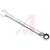 Apex Tool Group Mfr. - FRR12 - Steel Chrome Fin 6.22In. Long 3/8In. Combo Reversible Ratcheting Wrench Crescent|70222264 | ChuangWei Electronics