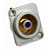 Amphenol Audio - ACJD-BLU - RCA Jack in D type diecast nickel shellGold plated contacts|70400431 | ChuangWei Electronics