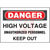 Panduit - PPS0305D75 - AUTHORIZED PERSONNEL KEEP OUT DANGER Header Polyester Adhesive Sign|70387031 | ChuangWei Electronics