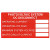 HellermannTyton - 596-00241 - 92.25 x 50.8mm 50 Hazard Warning Label with English Text Polyester|70163444 | ChuangWei Electronics