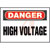 Panduit - PPS0710D72 - HIGH VOLTAGE DANGER Header Polyester Adhesive Sign|70386996 | ChuangWei Electronics