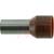 Allied Terminals - E25-16-BROWN - Insulated Brown 4 AWG Bootlace Ferrule|70053916 | ChuangWei Electronics