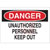 Brady - 95380 - NO ADMITTANCE WITHOUT AUTHORIZATION Danger Header Self Sticking Polyester Sign|70392549 | ChuangWei Electronics