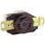 Hubbell Wiring Device-Kellems - HBL2620 - Bronze Brass Bronze Brass Black 250 VAC 30 A Receptacle, Twist-Lock|70116433 | ChuangWei Electronics