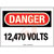 Panduit - PPS0710DV005 - 12470 VOLTS DANGER Header Polyester Adhesive Sign|70387007 | ChuangWei Electronics