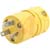 Molex Woodhead/Brad - 130141-0044 - 2407 10A/250V 15A/125V 3 Pole/3 Wire Super-Safe Plug with Locking Blade|70069237 | ChuangWei Electronics