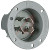 Pass & Seymour - L1430FI - Grey NEMA Config: L14-30P 125V/250V 30A Turnlok Flanged Inlet Inlet|70050629 | ChuangWei Electronics