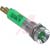 Wamco Inc. - WL-19050351 - Satin Chrome Recessed Bezel 32mcd 24VDC 8mm Green LED Indicator, Pnl-Mnt|70117693 | ChuangWei Electronics