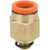 SMC Corporation - KQ2H07-32A - Pneumatic Straight Threaded-to-Tube Adapter, UNF 10-32 Male, Push In 1/4 in