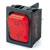 Marquardt Switches - 1835.3112 - 6.3 QC Red I/O Legend 230V Illuminated 250VAC 16A IP40 ON-OFF DPST Rocker Switch|70459108 | ChuangWei Electronics