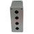 Hoffman - E4PBX - 10.0 x 4.0 x 4.75 in. Gray Steel 30.5 mm 4 Hole Push Button Enclosure|70308621 | ChuangWei Electronics
