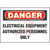 Panduit - PPS0710D70 - AUTHORIZED PERSONNEL ONLY DANGER Header Polyester Adhesive Sign|70386995 | ChuangWei Electronics
