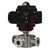 Dwyer Instruments - WE33-GMD02-T1-C - 3-Way Tri-Clamp SST Ball Valve 24 VAC Flow Path A 1-1/2