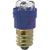 SloanLED - 160-1206 - 30 Deg 500 mcd 25 mA 120 VAC/VDC Clear Ultra Blue Cand Screw T-4 1/2 Lamp, LED|70015564 | ChuangWei Electronics