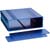 Box Enclosures - B4-160BL - 2.11 H X 6.68 W X 6.30 L BLUE ANODIZED 10 SCREWS 2 PLATES ALUM ENCLOSURE|70020286 | ChuangWei Electronics