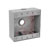 Thomas & Betts - 2IH3-1 - 2-gang 31.8 cu. in. Universal weatherproof Box with Three 1/2 in. Holes - Silver|70279085 | ChuangWei Electronics