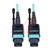 Tripp Lite - N844-02M-12-P - 2M MTP / MPO Patch Cable 12 Fiber 40GbEAqua OM3 Plenum 6ft|70590807 | ChuangWei Electronics