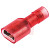 RS Pro - 2674164 - Copper Plated 22 - 16 AWG 6.35x0.8mm FDFNYD1 Red Insulated Crimp Receptacle|70642574 | ChuangWei Electronics