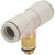 SMC Corporation - KQ2T06-M5A - M5 x 0.8 x 6mm x 6mm Pneumatic Tee Threaded-to-Tube Adapter|70247288 | ChuangWei Electronics