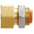 SMC Corporation - KQ2E11-36N - Brass/Electroless Ni 3/8NPT Conn. Dia 3/8-in Tube Bulkhead Union 1-Touch Fitting|70334771 | ChuangWei Electronics