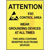 Desco - 06742 - Yellow with Black 17 x 22 in. Poster, Area Warning|70213921 | ChuangWei Electronics