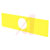 EAO - 45-561.1400 - 150x38mm Yellow Blank Estop Legend Adhesive Accessory Switch Part|70734161 | ChuangWei Electronics