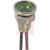 SloanLED - 109-242 - 0.31InDia 0.36InH 6In Wire Lead T-1 24VDC 0.197In Green LED Indicator,Pnl-Mnt|70015378 | ChuangWei Electronics